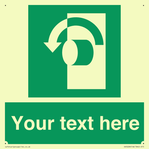 Custom Turn Anti-Clockwise Sign